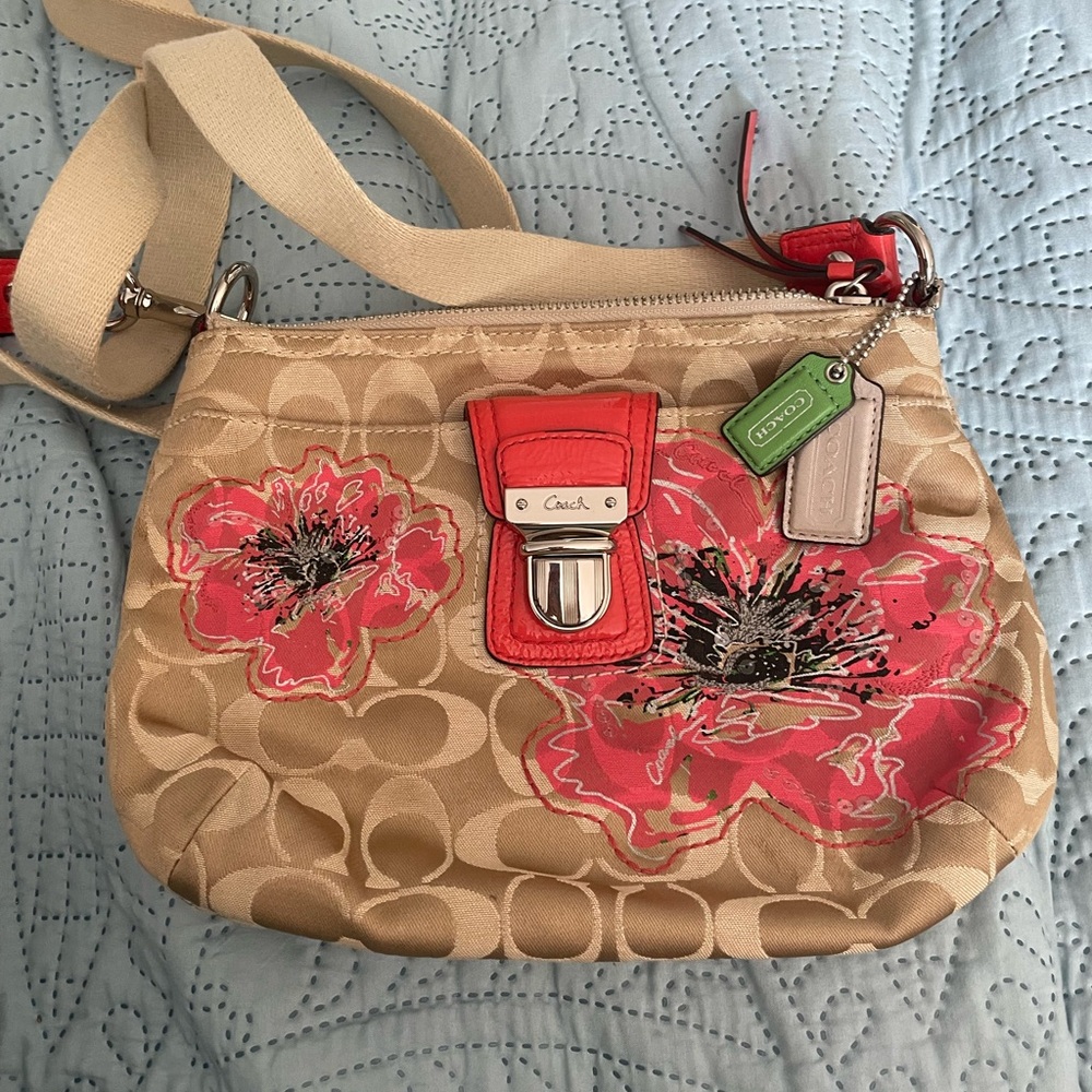 Coach Poppy Floral Graffiti Crossbody